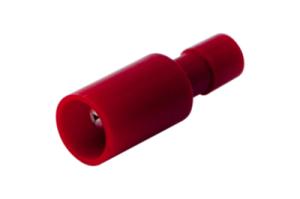 Разъемштекерный полностью изолированныйштекер 4мм 0.5-1.5мм² (РШПи-п 1.5-4/РшИпп 1,25-4) красный REXANT
