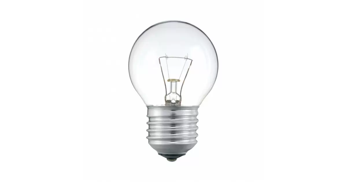 Лампа накаливания "Шар прозрачный" 60 Вт-230 В-Е27 TDM 